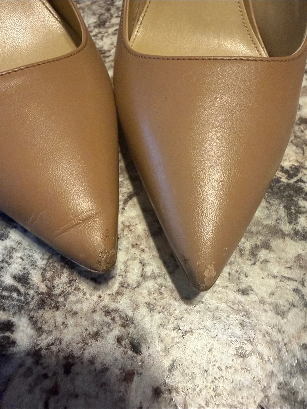 Michael Kors Tan Pointed-Toe Stiletto Pumps